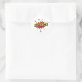 Rond Supermom Retro Comic Pop Art | Sticker (Sac)