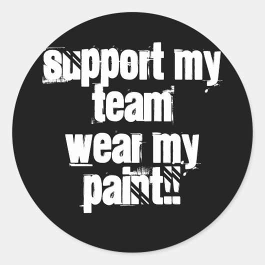 Rond Support Mon Team Paintball Sticker (Devant)