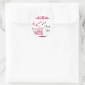 Rond Sweet Rose Baby RoomMerci Sticker (Sac)