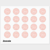 Rond Sweet Stripes - C'est un Sticker pour fille (Feuille)