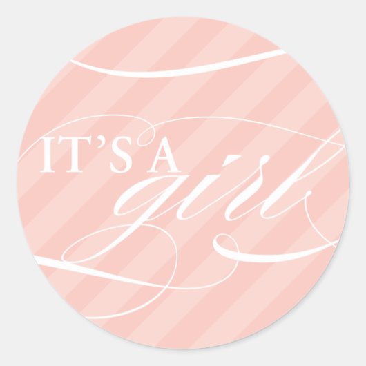 Rond Sweet Stripes - C'est un Sticker pour fille (Devant)