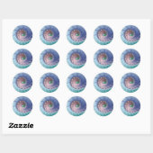 Rond Swirl - Sticker fractal (Feuille)