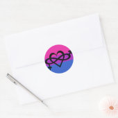 Rond Symbole bisexuel Sensibilisation Fierté Sticker Am (Enveloppe)