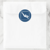 Rond Symbole de plongée sous-marine Sticker (Sac)