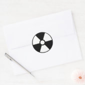 Rond Symbole radioactif Sticker B&W (Enveloppe)