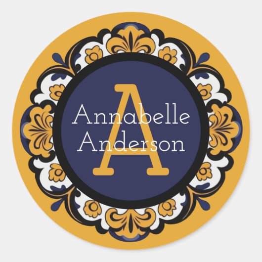 Rond Talavera Personalize Sticker (Devant)