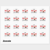 Rond Tea Party TEA'd Sticker - Michigan (Feuille)