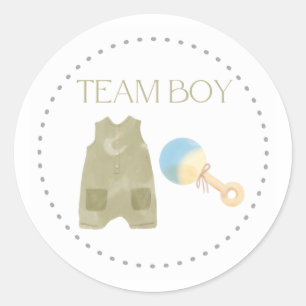 Rond Team Boy Sticker Genre Revela Party