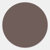 Rond Tendance Mocha foncé Brown - Sticker (Devant)