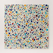 Rond Terrazzo Stone Polygon Paving Legpuzzel (Horizontaal)