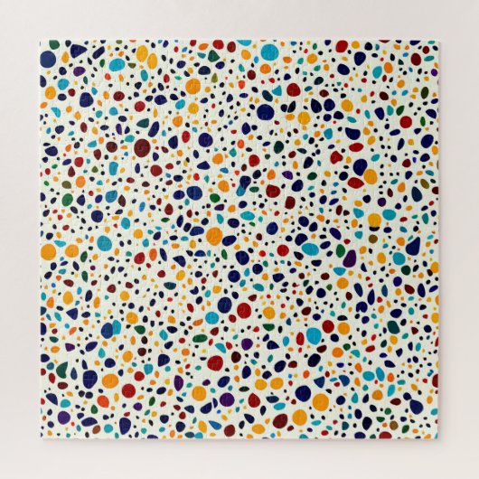 Rond Terrazzo Stone Polygon Paving Legpuzzel (Verticaal)