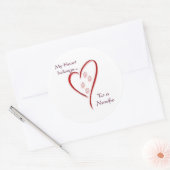 Rond Terre-Neuve Coeurs - Sticker (Enveloppe)