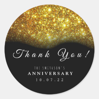 Rond Thank You Anniversary Sticker