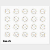 Rond Thank You For Order Round Sticker (Feuille)
