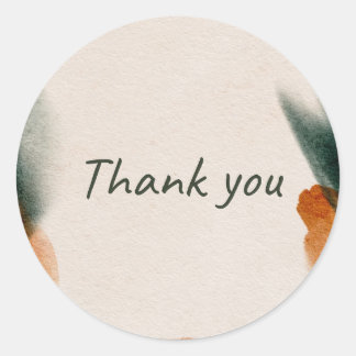 Rond 'Thank you' sticker 