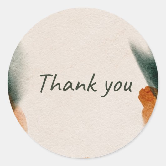 Rond 'Thank you' sticker  (Devant)