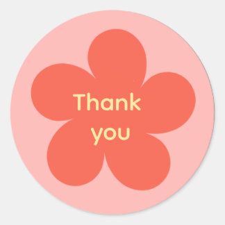 Rond Thank you sticker 