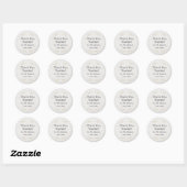Rond Thank You Teacher – Custom Name Sticker Gift (Feuille)
