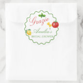 Rond That's Amore Italian Theme Thank you Sticker (Sac)