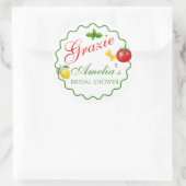 Rond That's Amore Italian Theme Thank you Sticker (Sac)