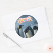 Rond The emperor penguin round sticker (Enveloppe)