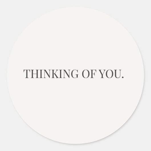 Rond Thinking of You Sticker – Everyday Support Series (Devant)