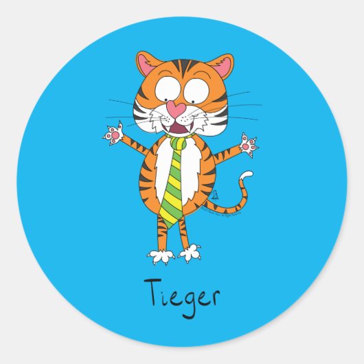 Rond Tieger Tiger avec sticker cravate (Devant)