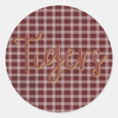 Rond Tiger Pride Preppy Sticker (Devant)