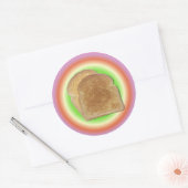 Rond Toast Sur Un Sticker En Plaque (Enveloppe)