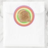 Rond Toast Sur Un Sticker En Plaque (Sac)