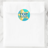 Rond Top marques star sticker loue bleu/vert (Sac)