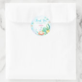 Rond Tortue de mer sous le Sticker d'anniversaire de la (Sac)