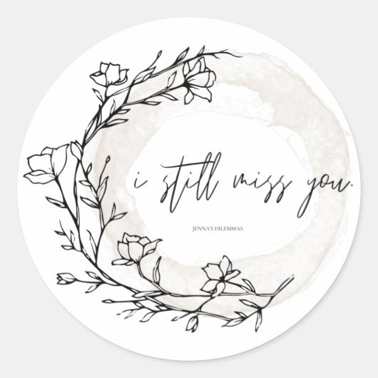 Rond Toujours Miss Sticker (Devant)