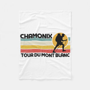 Rond Tour Du Mont Blanc Chamonix Resort gebied Ski Fleece Deken