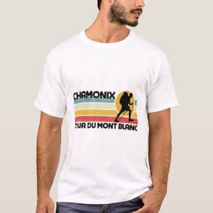Rond Tour Du Mont Blanc Chamonix Resort gebied Ski T-shirt