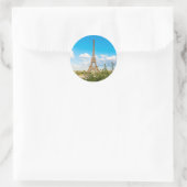 Rond Tour Eiffel dans le Sticker des nuages (Sac)