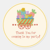 Rond Train d'anniversaire présente Sticker (Devant)