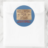 Rond Travaillera Pour Jesus Sticker (Sac)