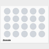 Rond Trendy Dusty Bluish Grey - Sticker (Feuille)