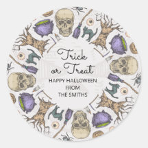 Trick ou traiter Halloween Favoriser le Sticker de