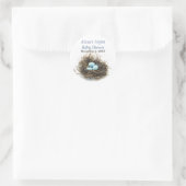 Rond Triplet Sticker Baby shower (Sac)