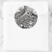 Rond Trouver Votre Sticker D'Arbre De Racines (Sac)