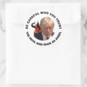 Rond TRUMP ET LE Sticker DU DIABLE (Sac)