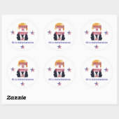 Rond Trump Sticker En Suffit (Feuille)