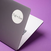 Rond Trust in Jesus – Minimal Christian Sticker 