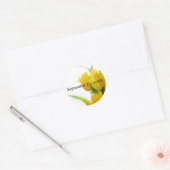 Rond Tulipes jaunes - Sticker (Enveloppe)