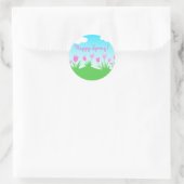 Rond Tulips roses - Sticker (Sac)