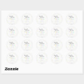 Rond Twinkle Twinkle Little Star personnalisé - Sticker (Feuille)
