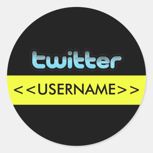 Rond Twitter twit twit Sticker (Devant)
