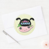 Rond Ultra Kawaii - Sticker pour garçon (Enveloppe)
